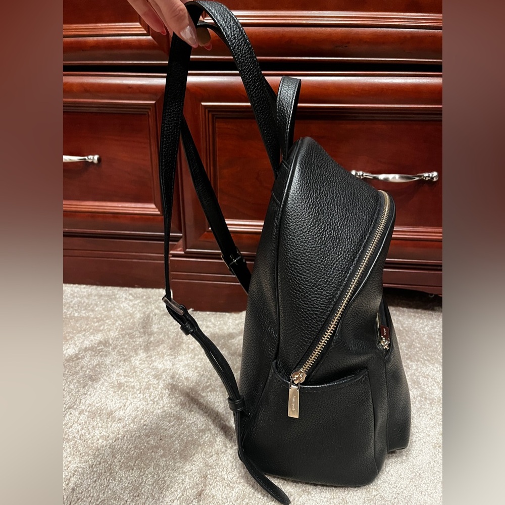 Kate Spade Black Leather Backpack - Picture 8 of 8